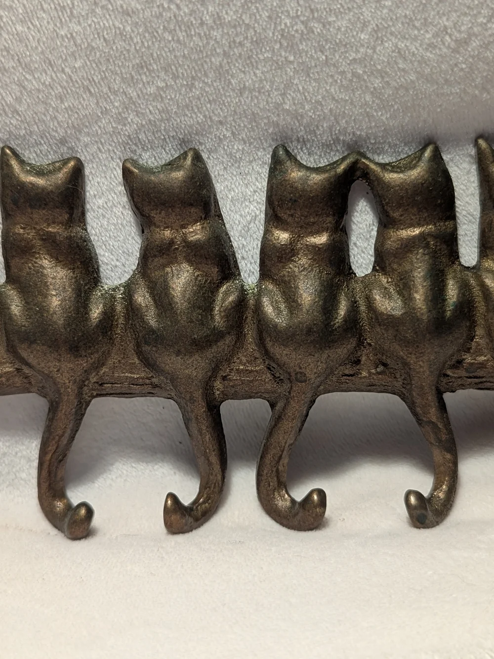 Solid Brass SPI Home Seven Cat Key Hook - Picture 8 of 8